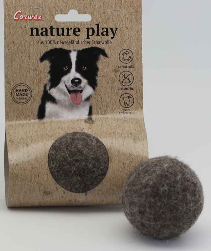 Corwex NaturePlay Ball, 6 cm, braun